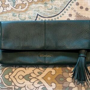 Vera Bradley Teal Clutch with Tassel